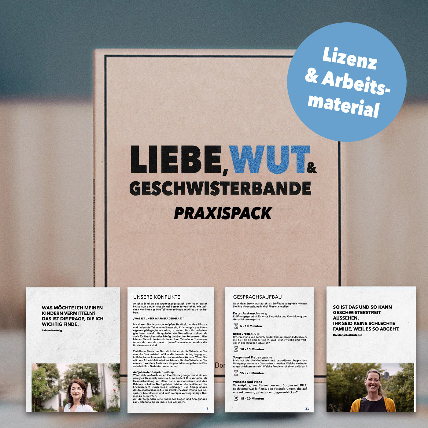 LIEBE, WUT & GESCHWISTERBANDE - Das Praxispaket - Film mit Lizenz & Arbeitsmaterialien